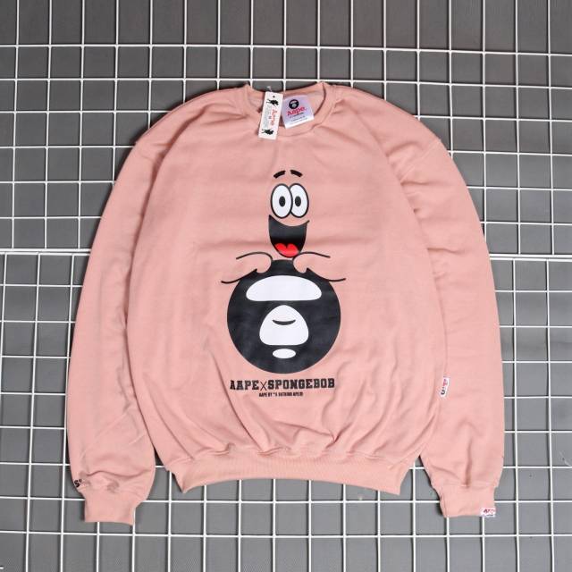 Sweater Crewneck AAPE X SPONGEBOB BEST QUALITY