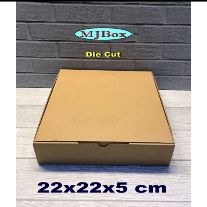 

Kardus uk.22x22x5 cm....model kardus karton box pizza