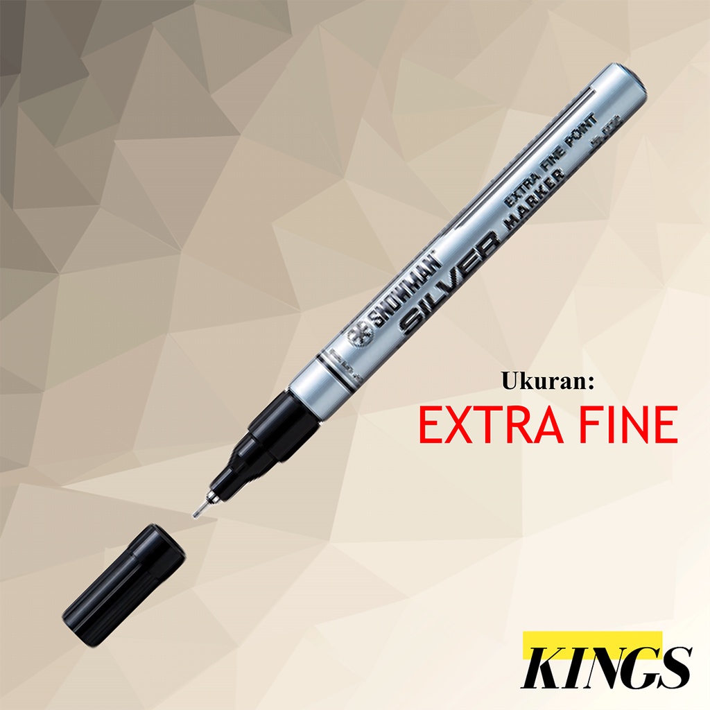 

Snowman Paint Marker Extra Fine / Spidol Silver / Perak EFSP-12