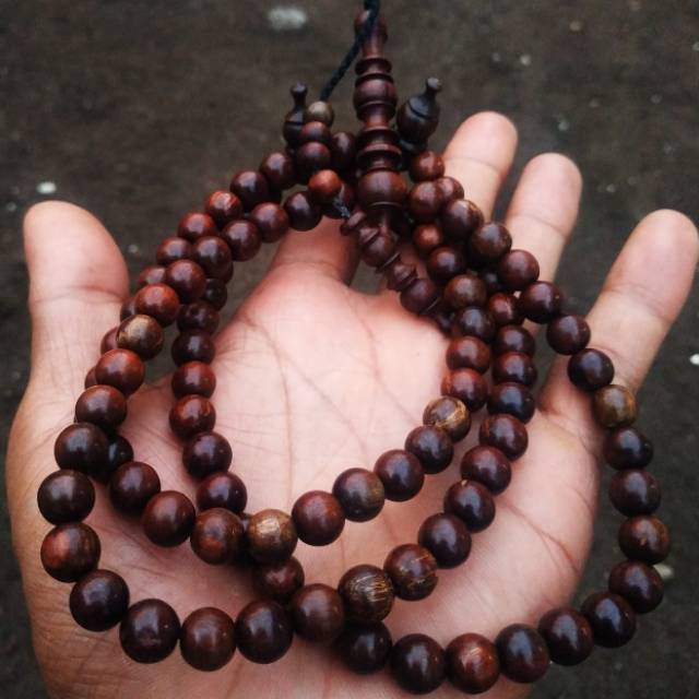 Tasbih kayu stigi darat ukuran 8mm