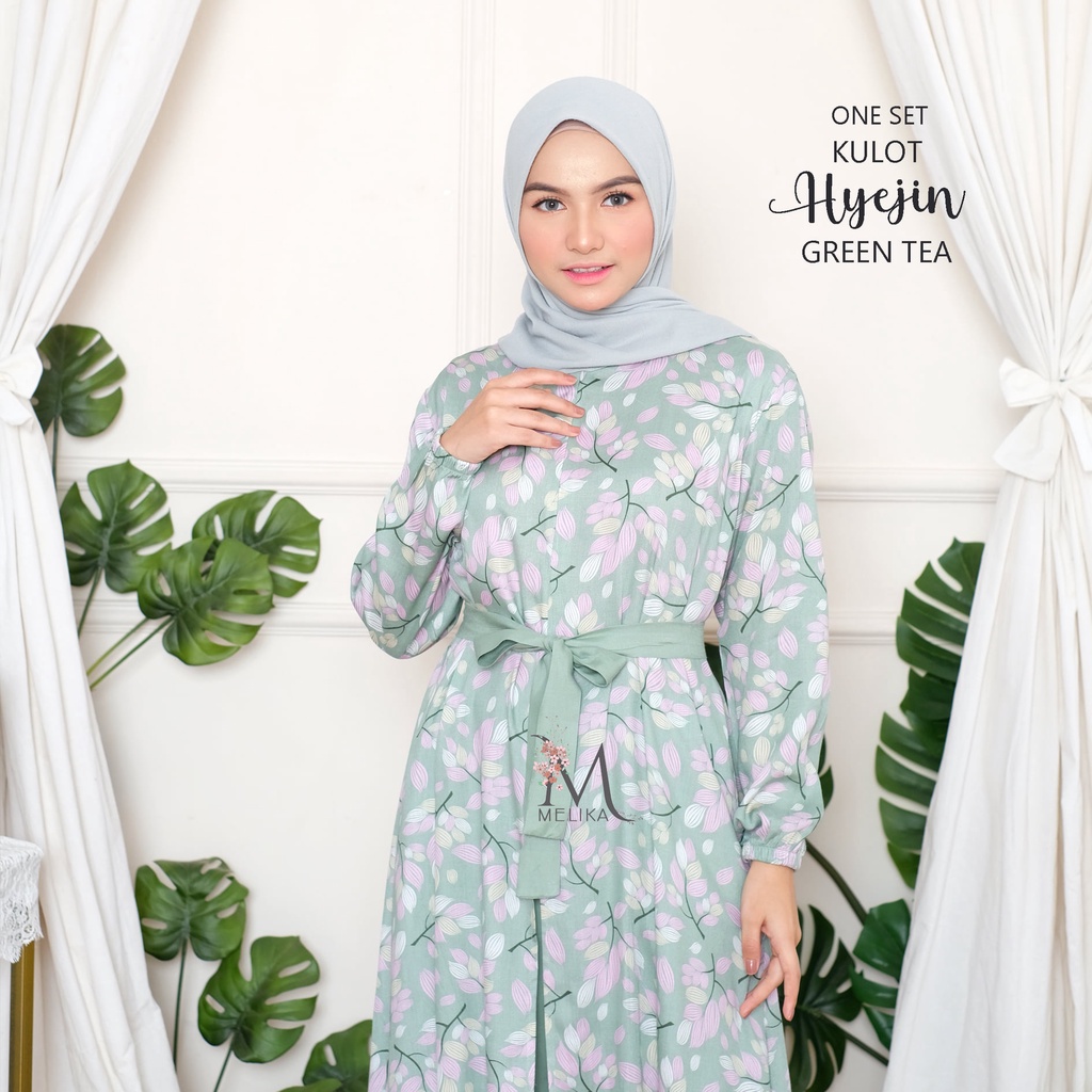Pusat Mukena Indonesia - One Set Tunik Kulot Muslim Korea Hyejin-2