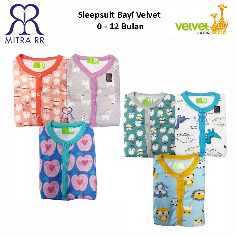 Velvet Dreamwear Dream Wear Sleepsuit - Jumper Baby Bayi | Baju Tidur Bayi