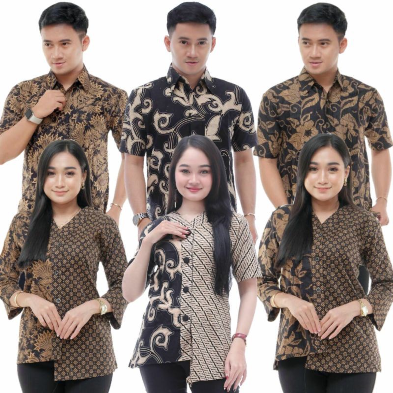 Maura Couple - Sania Ruffle Batik Couple Ori Ndoro Jowi Garansi Termurah Shopee