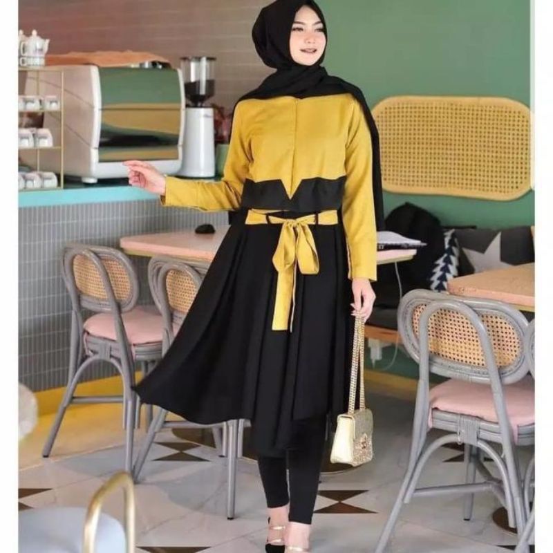 SHEILA TUNIC WANITA HIJABERS//BUSANA WANITA KEKINIAN