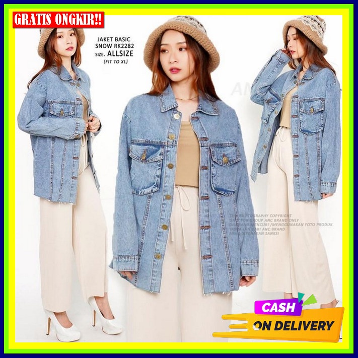 Jeket Remaja Cewek Kekinian Jaket Jeans Wanita Oversize Jkt Jens Cewek Murah Terbaru Jacket Jens Cew