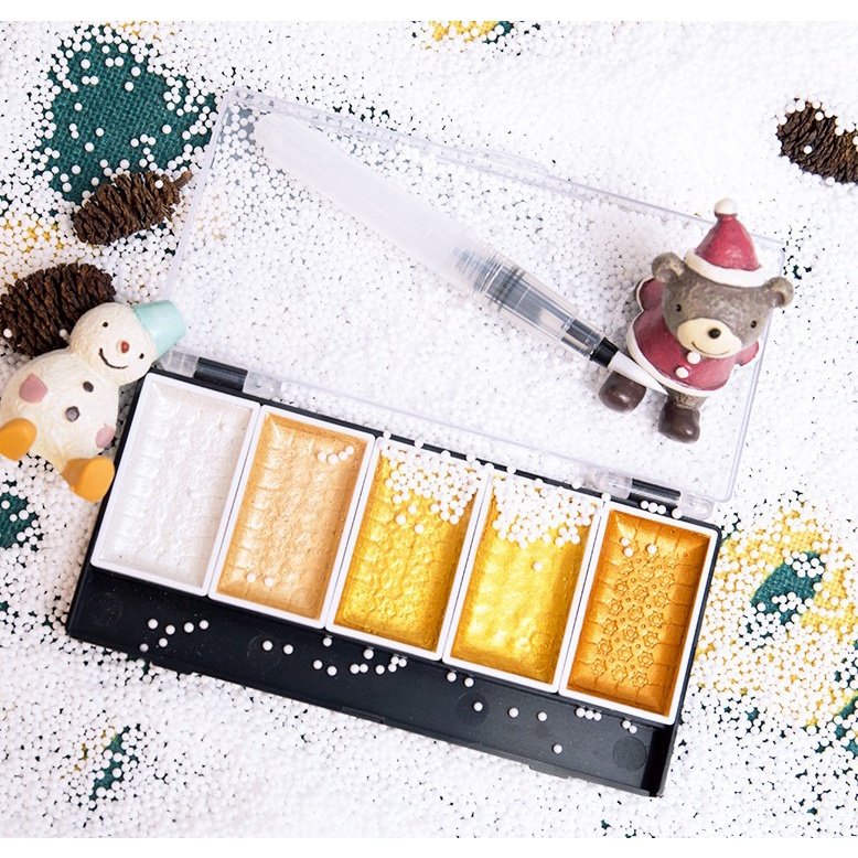 

Superior Watercolor Metallic Pearlescent Set Cat Air Mica 5 / 8 colors set