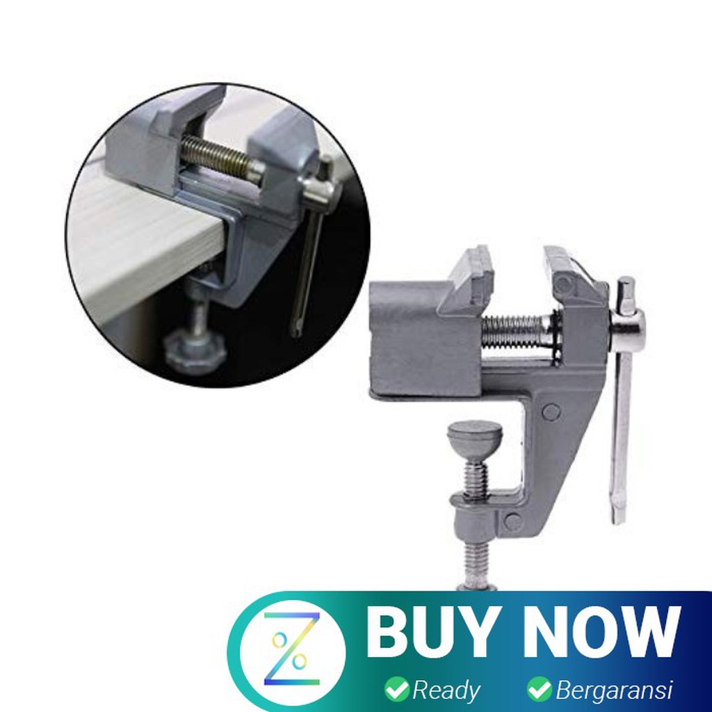 YTC Vise Clamp Capit Meja Alat Penjepit Kayu - 12E8F3 - Silver