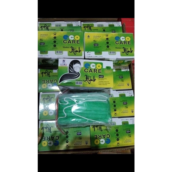MASKER HIJAB ECO CARE ISI 50PCS