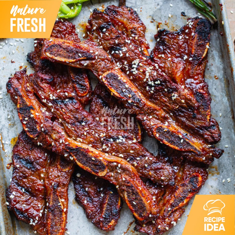 Daging Iga Sapi Lapis AUS Beef Short Ribs Halal - Import Iga Sapi AUS Beef Ribs Galbi Kalbi