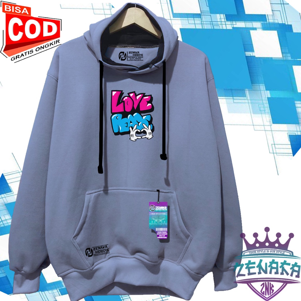 Zenaka Hoodie pria distro tebal ori sablon love peace Sweater pria terbaru 2022 kekinian viral warna abu paralon Jaket cowok terbaru 2022 distro tebal murah Suiter cwok distro 2022 keren Switerr cowok trend Hoodie wanita korean style aesthetic 2022