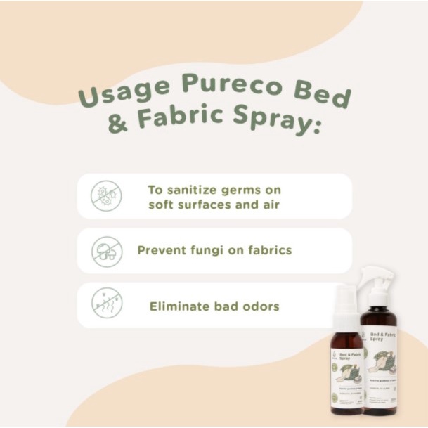 Pureco Bed &amp; Fabric Spray 250 ml