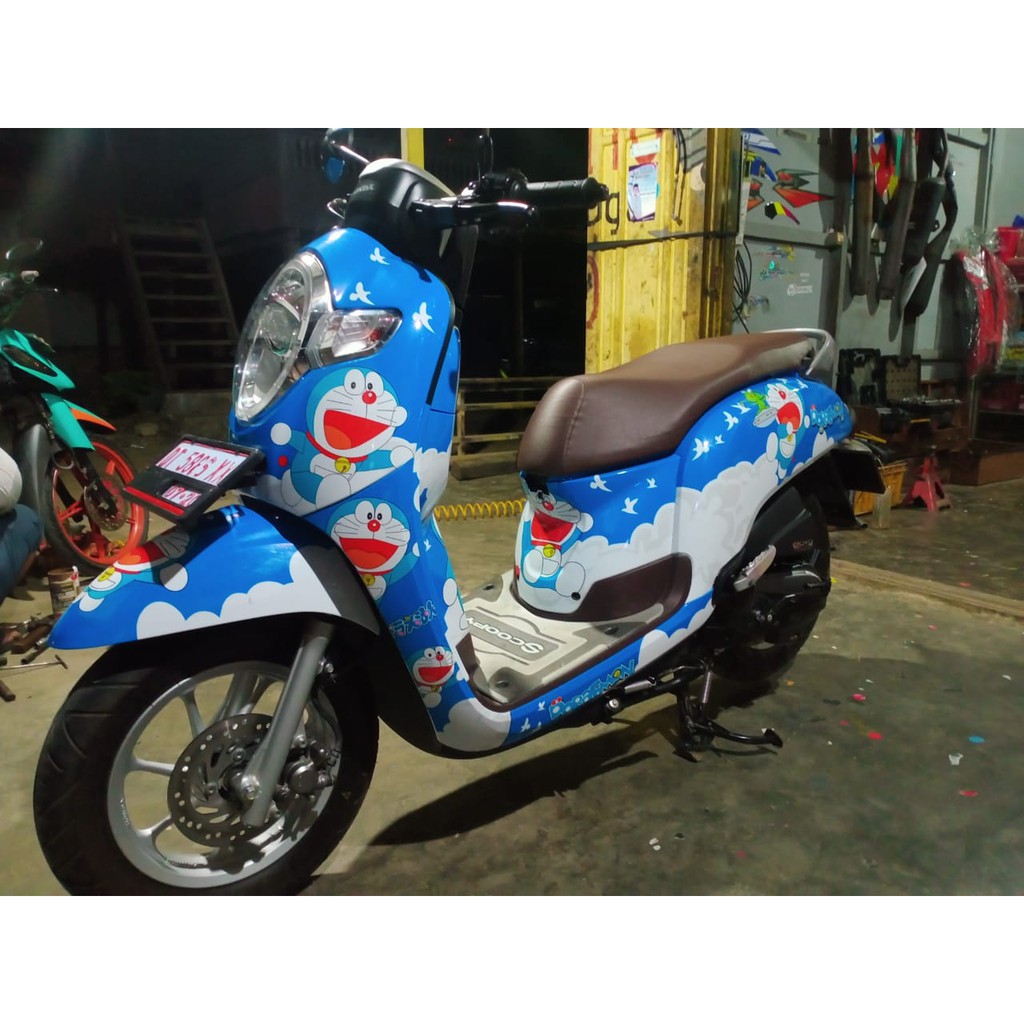 Decal Scoopy  Stiker Scoopy All New  Stiker Scoopy  Sticker Scoopy-Stiker Scoopy All New FULL BODY
