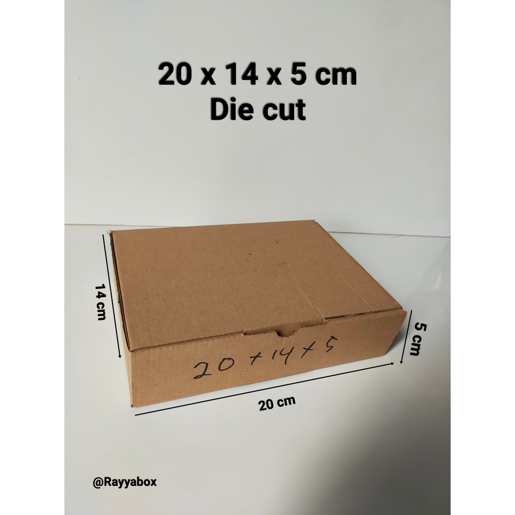 

Kardus box uk 20x14x5 cm boxdiecut/boxpacking/boxpizza/boxaksesoris