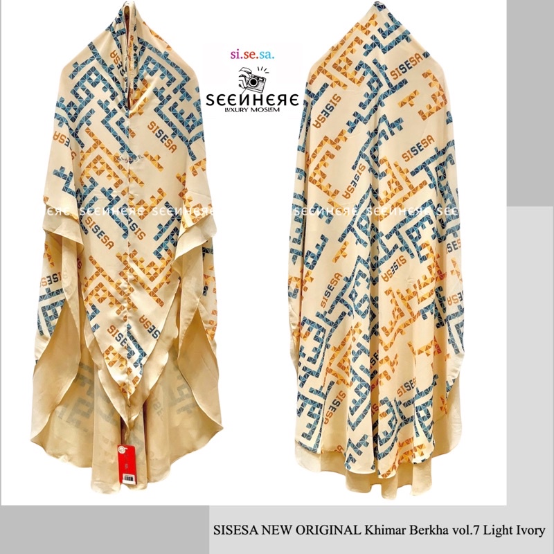 SISESA NEW ORIGINAL GUARANTEED - Khimar Berkha Vol.7 Light Ivory