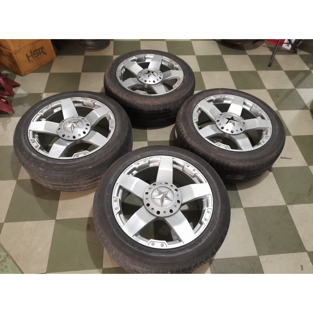 Velg Bekas Racing Rasta Ring 20 Pcd 6x139,7 Silver