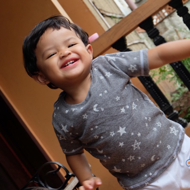 KAOS ANAK LAKI LAKI ADEM KAOS HARIAN BAHAN BABY TERRY MURAH MOON AND STAR