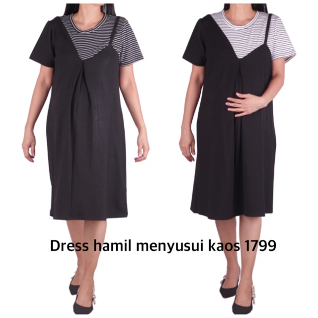 Baju hamil dress kaos hamil dan menyusui 1799