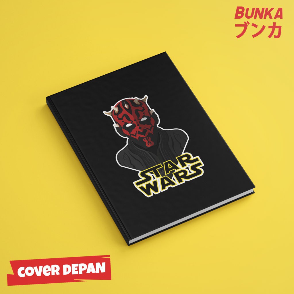 

Notebook Star Wars Character Darth Maul Hardcover A5 Buku Tulis Catatan Note Agenda Planner Jurnal
