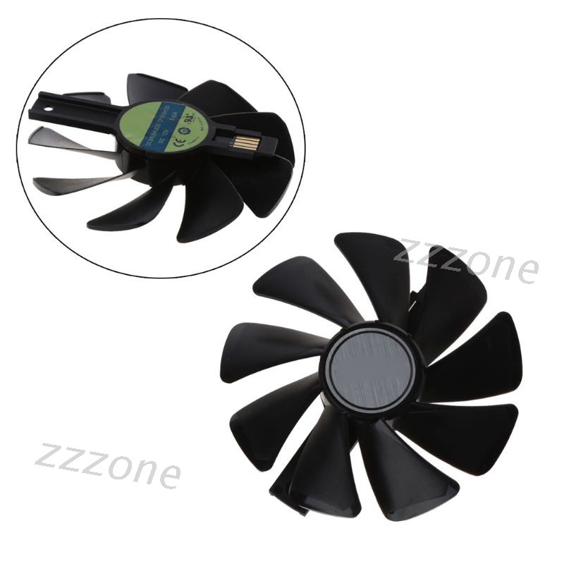 Zzzx 2pcs Kipas Pendingin Kartu Grafis Cf1015H12S 12v 0.42a Untuk Rx 580 570 480