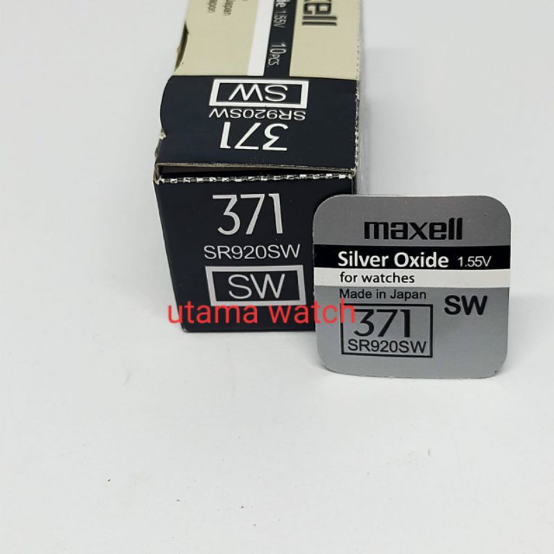 BATERAI MAXELL SR371SW SR920SW ORIGINAL BATERAI JAM TANGAN MAXELL KOTAK