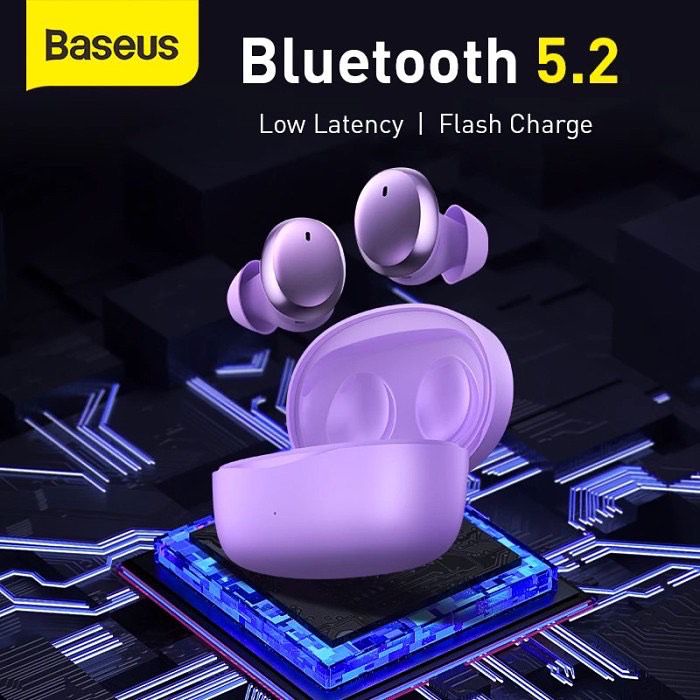 Baseus Earphone Bluetooth Bowie E2 - True Wireless Bluetooth Mini Earbuds - Garansi 6 Bulan