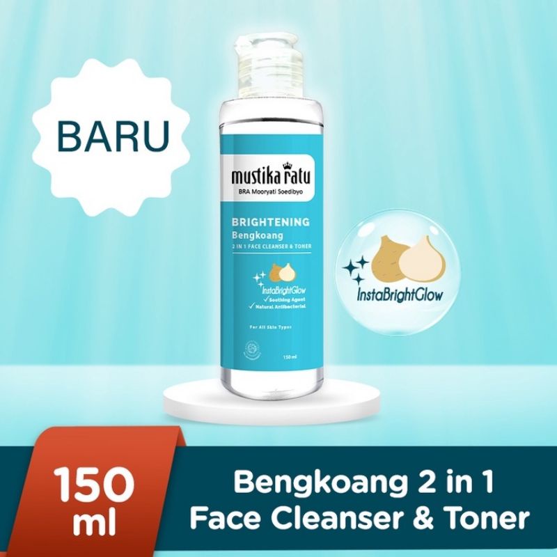 MUSTIKA RATU Brightening Bengkoang 2 In 1 Face Cleanser &amp; Toner 150ml