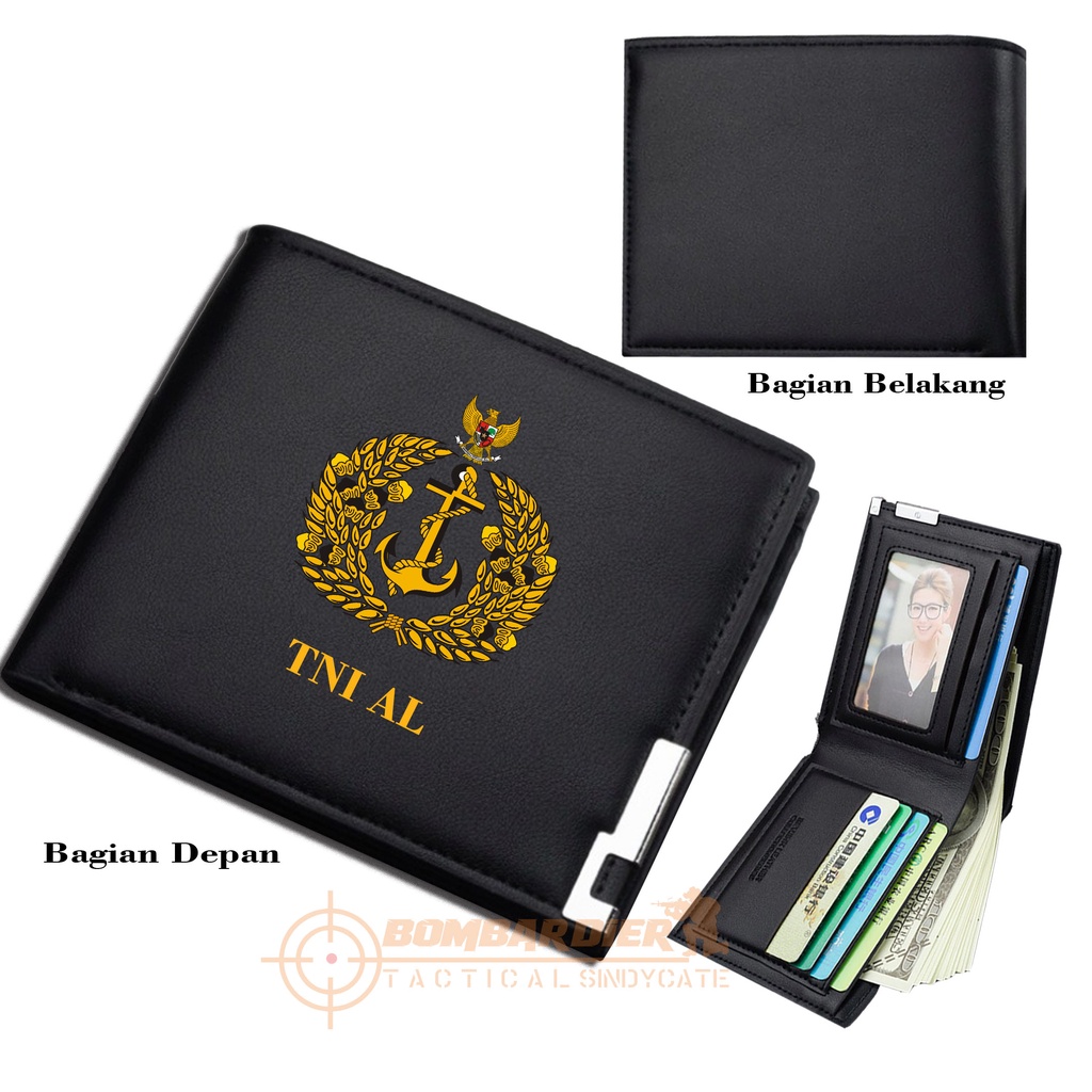 Dompet Pria Lipat TNI AL Dompet Kulit Men Fashion Letter Wallet