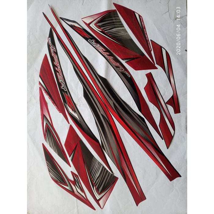 stiker striping yamaha jupiter z1 2012 hitam merah