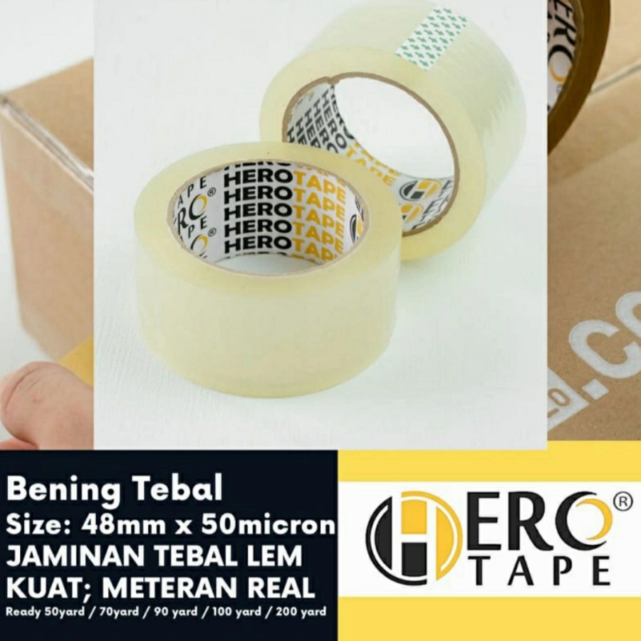 Lakban Isolasi Tape 48mm - Lakban Termurah - Lakban Herotape