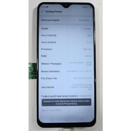 unit hp oppo f9 pro f9pro ram 6 room 128 minus batrei dan Lcd