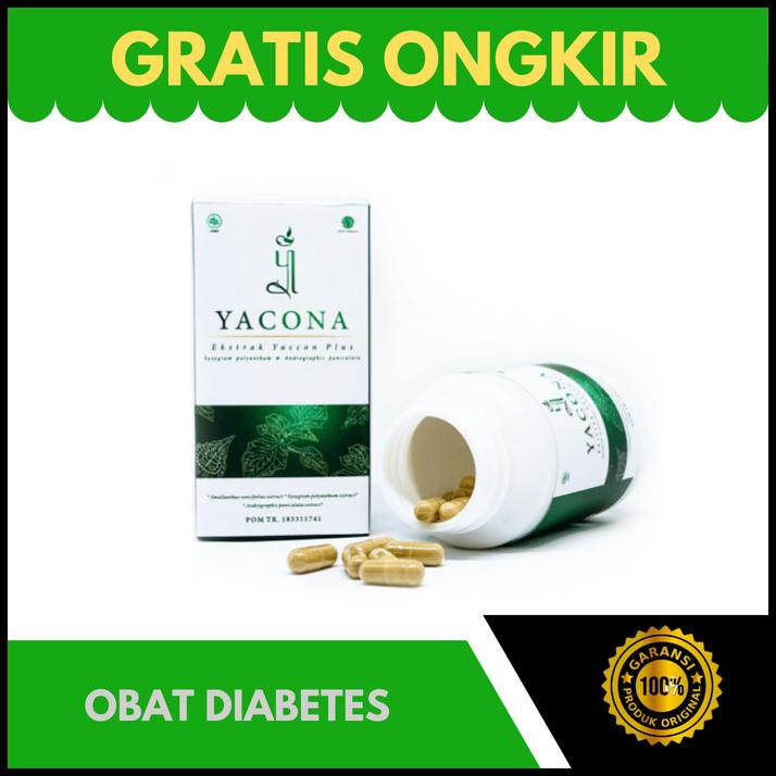 Dijamin Asli Obat Herbal Diabetes Yacona Kapsul Sambiloto Manjur