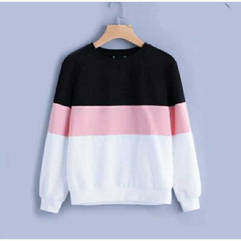 sweater oblong korea style termurah unisex (PELANGI)