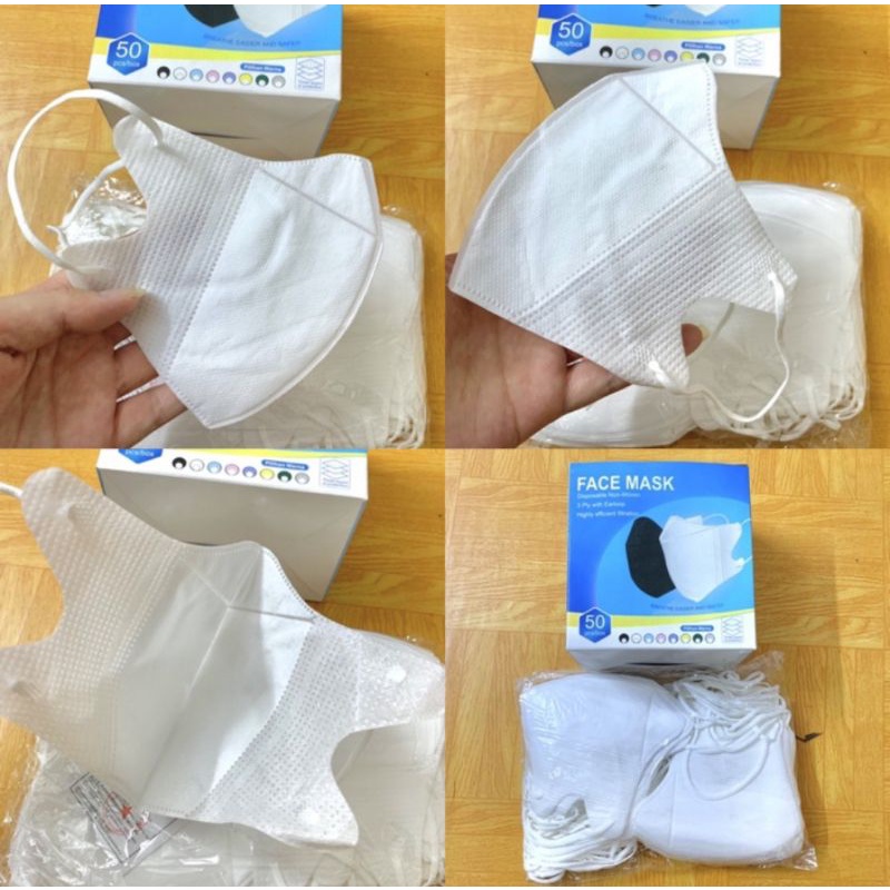 MASKER DUCBILL GARIS SATU ISI 25-50PCS ORIGINAL