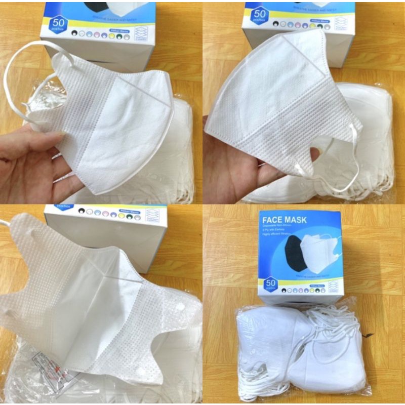 MASKER DUCBILL GARIS SATU ISI 25-50PCS ORIGINAL