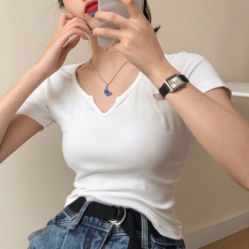 Magic789 Korea Laut Biru Kupu-Kupu Liontin Kalung Untuk Wanita Pria Unisex Fashion Perak Manik-Manik Tulang Selangka Rantai Kalung Perhiasan Hadiah