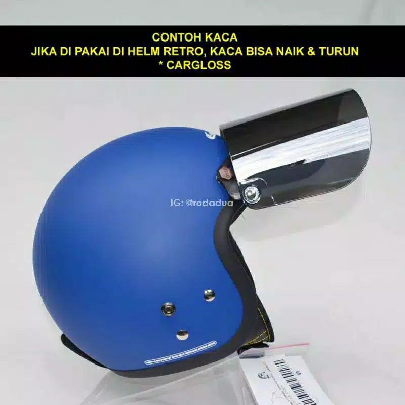 Kaca visor helm retro osbe original gp7 cargloss jpn dll