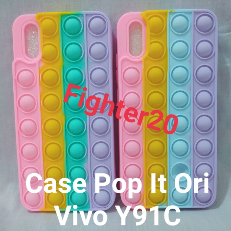 Case Vivo Y91C Casing Pop It Ori Rainbow Softcase Warna Warni Pilihan Kekinian Lucu Kesing Imut Cant