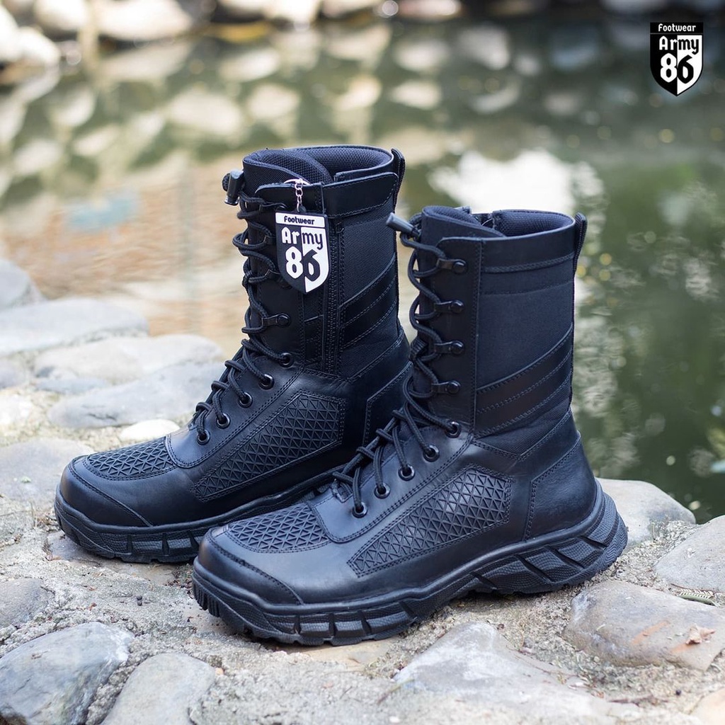 SEPATU PDL ARMY 86 RAIDERS BAHAN KULIT SAPI ASLI SEPATU PDL DINAS LAPANGAN TNI POLRI SECURITY SATPAM