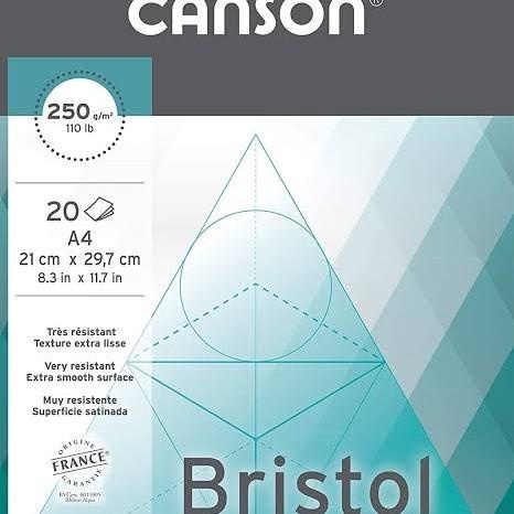 

Lora | Canson Bristol A4 250Gsm 20 Lembar