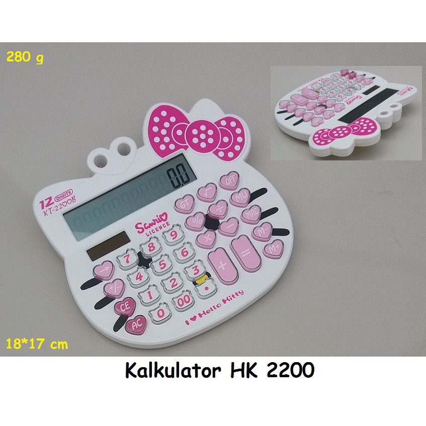

KALKULATOR HELLO KITTY ( 2200 )