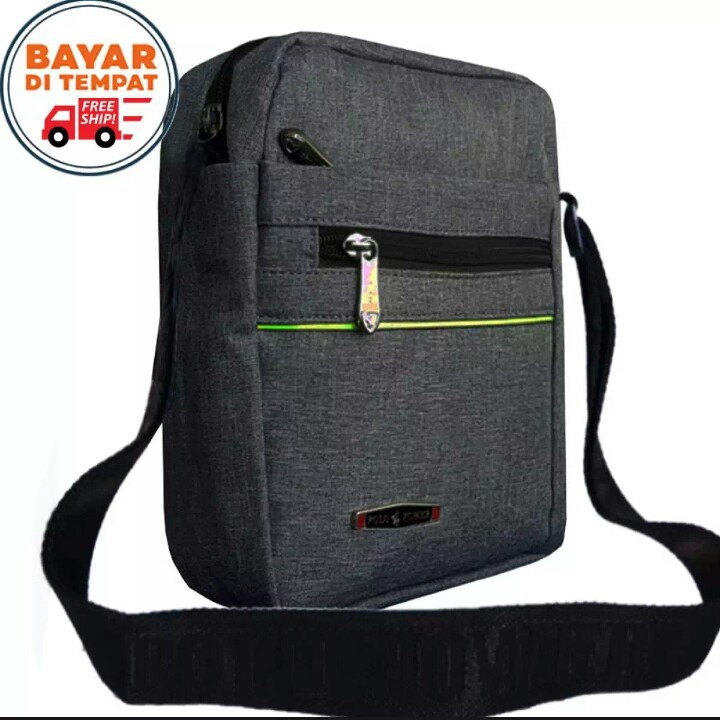 Polo Power Tas Selempang Pria Tas Fashion Pria Tas Hp 1063M original - Grey