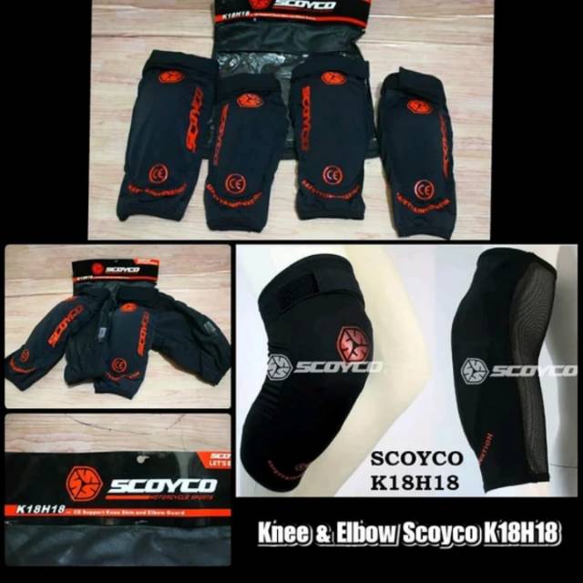 Scoyco Knee Anp Elbow Protector K 18 Protector Pelindung Lutut Dan Siku