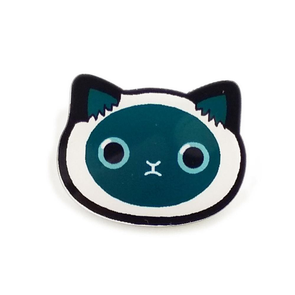 Timekey Bros Pin Enamel Alloy Desain Kartun Hewan Kucing Kecil Lucu D3L7