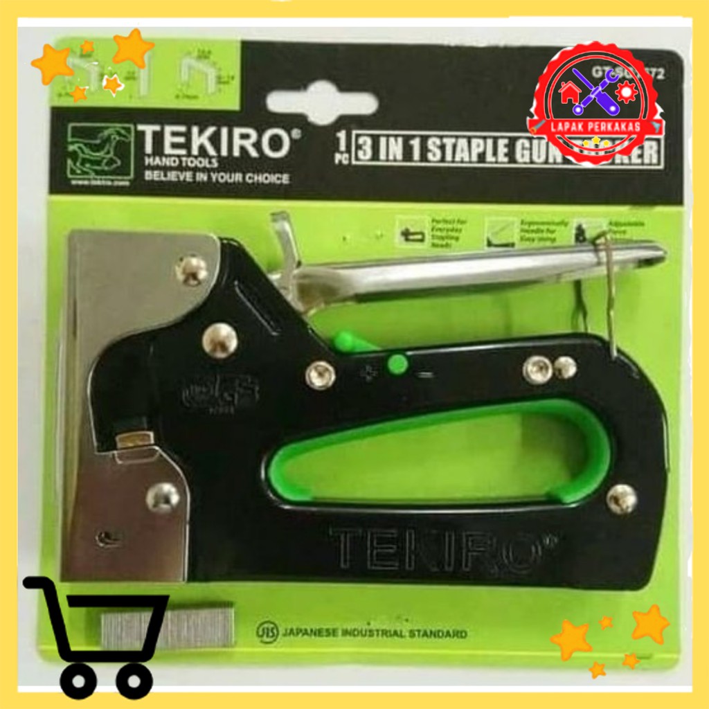 

Tekiro Staples tembak 6 - 14 mm Staple gun tacker 3 in 1 Steples 3in1