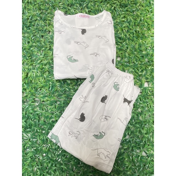 Setelan Lengan Panjang Piyama Baju Tidur Wanita Kartun Karakter Pajamas Dewasa-Set PJG jaguar