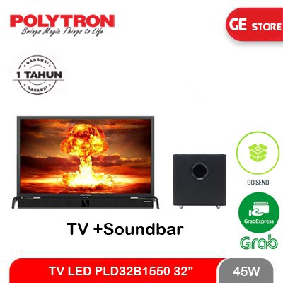 Polytron Cinemax Soundbar LED TV 32 Inch PLD-32B1550
