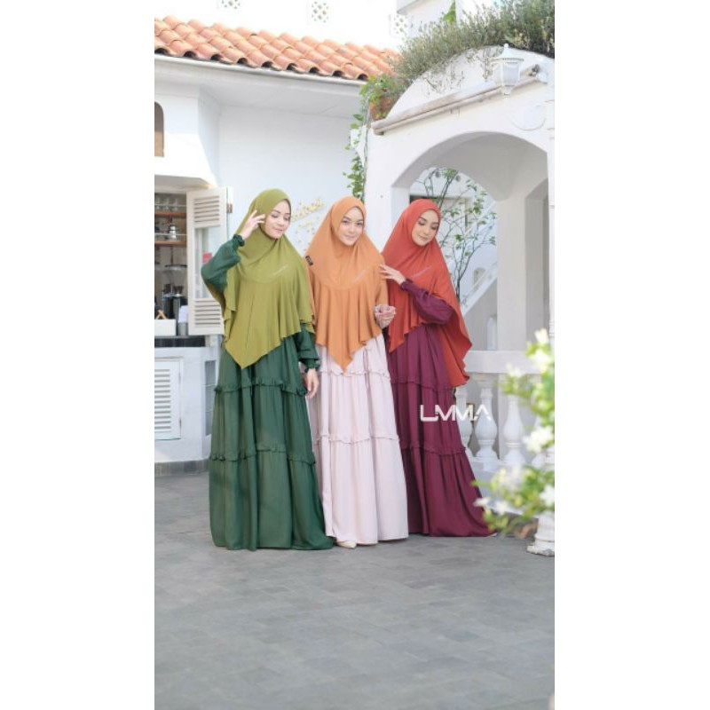 mudda dress Umma-gamis katun adem-gamis polos jumbo