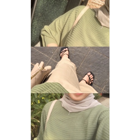 Batwing Sweater - Atasan Rajut - Blouse Rajut - Atasan Wanita