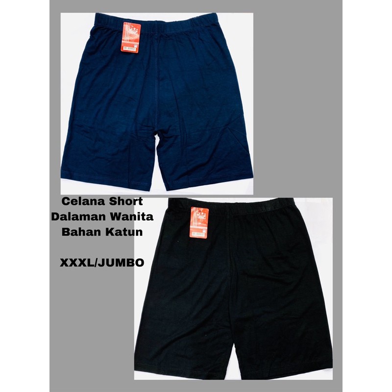 Celana Short Dalaman Wanita XXXL/JUMBO Bahan Katun Rayon