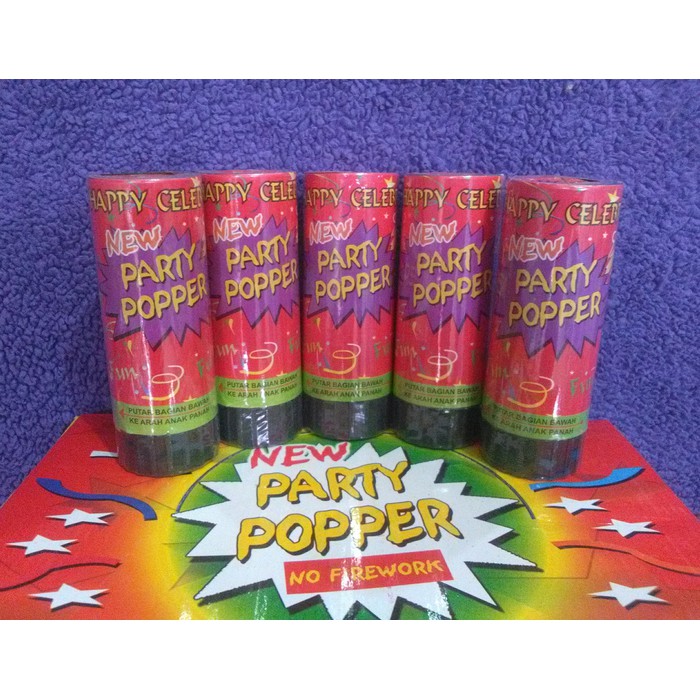 alat kecantikan GROSIR NEW PARTY POPPER - CONFETTI NO FIREWORK - PERLENGKAPAN ULTAH